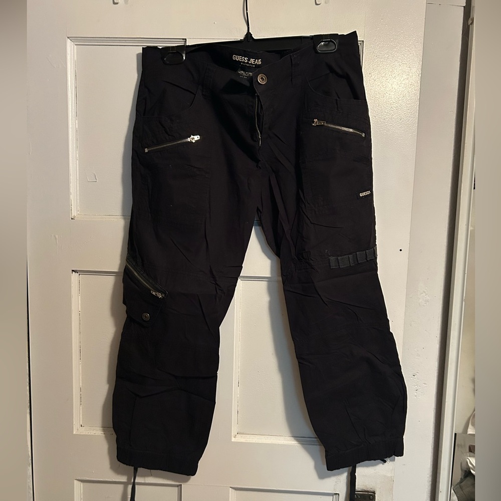 GUESS Cargo Pants with Zipper Details